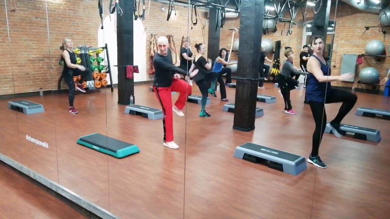 Степ Маша Страхова тренировка полностью с разучиванием