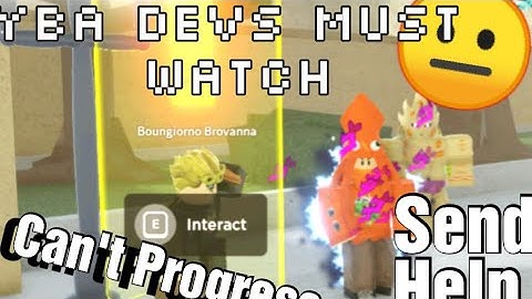 [YBA] Found a bug in the storyline...