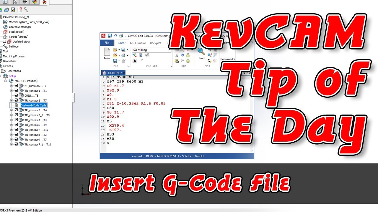 Tip of the Day - Insert G-Code File