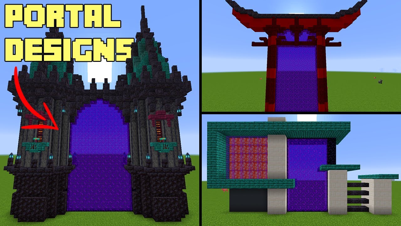 MINECRAFT NETHER PORTAL DESIGNS FOR 1.18! - YouTube