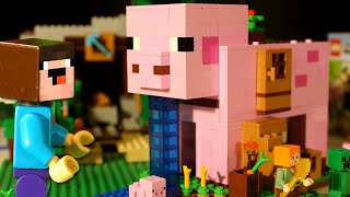 Дом Свинья И Лего Утопленник Для Нубика - Lego Minecraft 2021