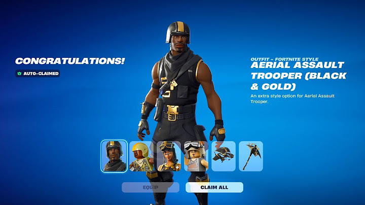 Fortnite OG Variants: Black & Gold Showcase! | Aerial Assault Trooper Renegade Raider Sets