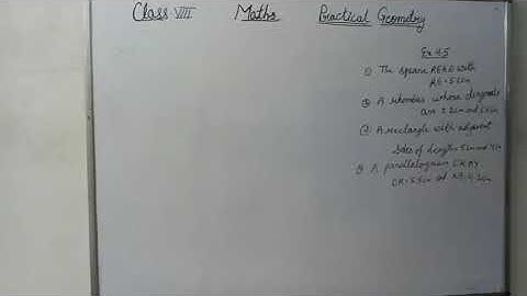Class-8 {Maths} Practical Geometry. Ex.-4.5