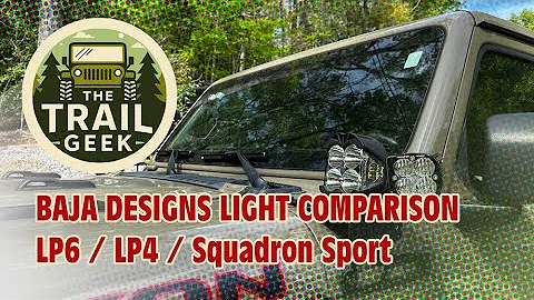 Baja Designs LP6, LP4 and Squadron Sport versus Jeep Gladiator Headlights