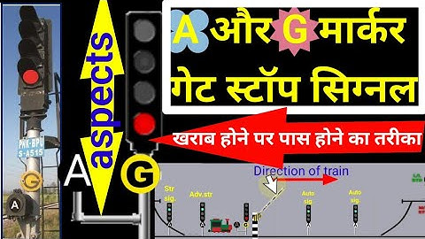 A and G marker gate stop signal | कैसे काम करता है ।क्या एस्पेक्ट होता है । खराब होने पर पास करना।