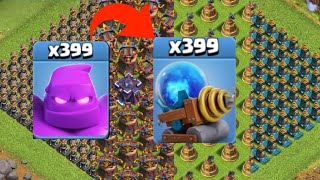 Elixir Golem / Mega Sparky VS Tesla Tower / Blast Bow / Laser / Mega Tesla Amazing Challenge On COC