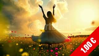 Golden Meadow Dance Enchantment Stock Footage