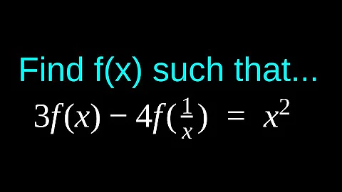 An easy functional equation