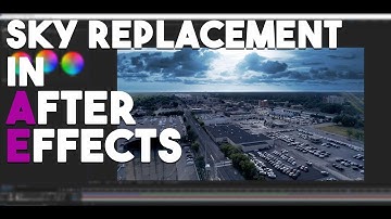 Sky Replacement in Adobe After Effects using tracker (Drone Footage)