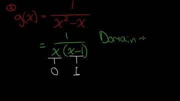 Introduction to Functions - Domain and Range of Two Example Problems