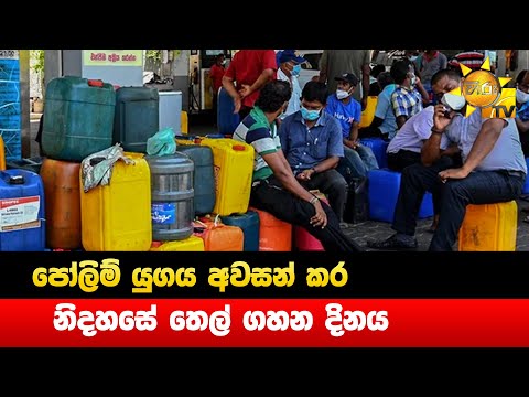 පෝලිම් යුගය අවසන් කර නිදහසේ තෙල් ගහන දිනය - Hiru News