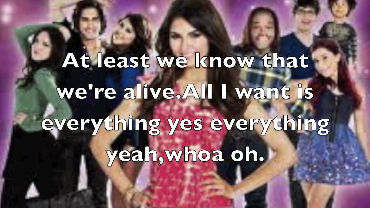 Victorious Cast-All I Want Is Everything w/ Lyrics