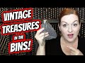 Vintage Treasures Haul From the Goodwill Outlet Bins | Thrifting to Resell on Ebay | Reselling