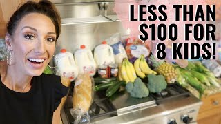 Grocery haul for family of 10, LESS THAN $100! Tips & tricks for affordable groceries! Jordan Page by Jordan Page, FunCheapOrFree 187,762 views 1 year ago 11 minutes, 2 seconds