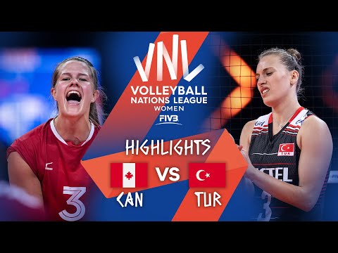 Canada vs. Turkey - FIVB Volleyball Nations League - Women - Match Highlights, 31/05/2021