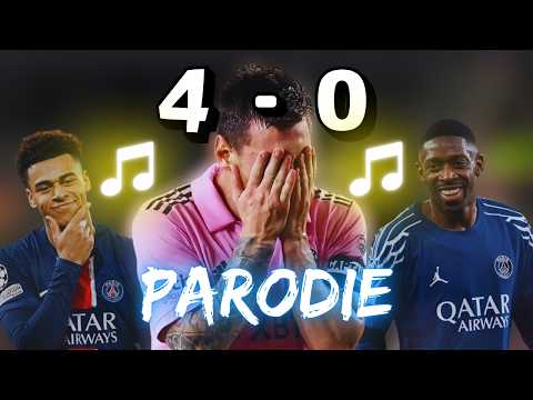 🎵 Messi Parodie : PSG T'as mis 4 - | Chanson Drôle 🎵