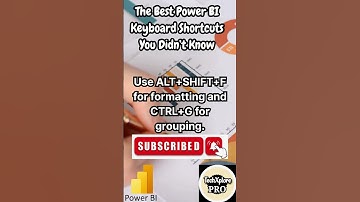 ⚡ Secret Power BI Keyboard Shortcuts You Must Know! ⌨️🚀