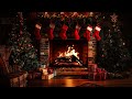 Christmas Fireplace Burning Fireplace Crackling Fire Sounds NO Music 