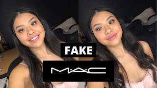 Full Face of FAKE MAC Cosmetics | Josephine Lim