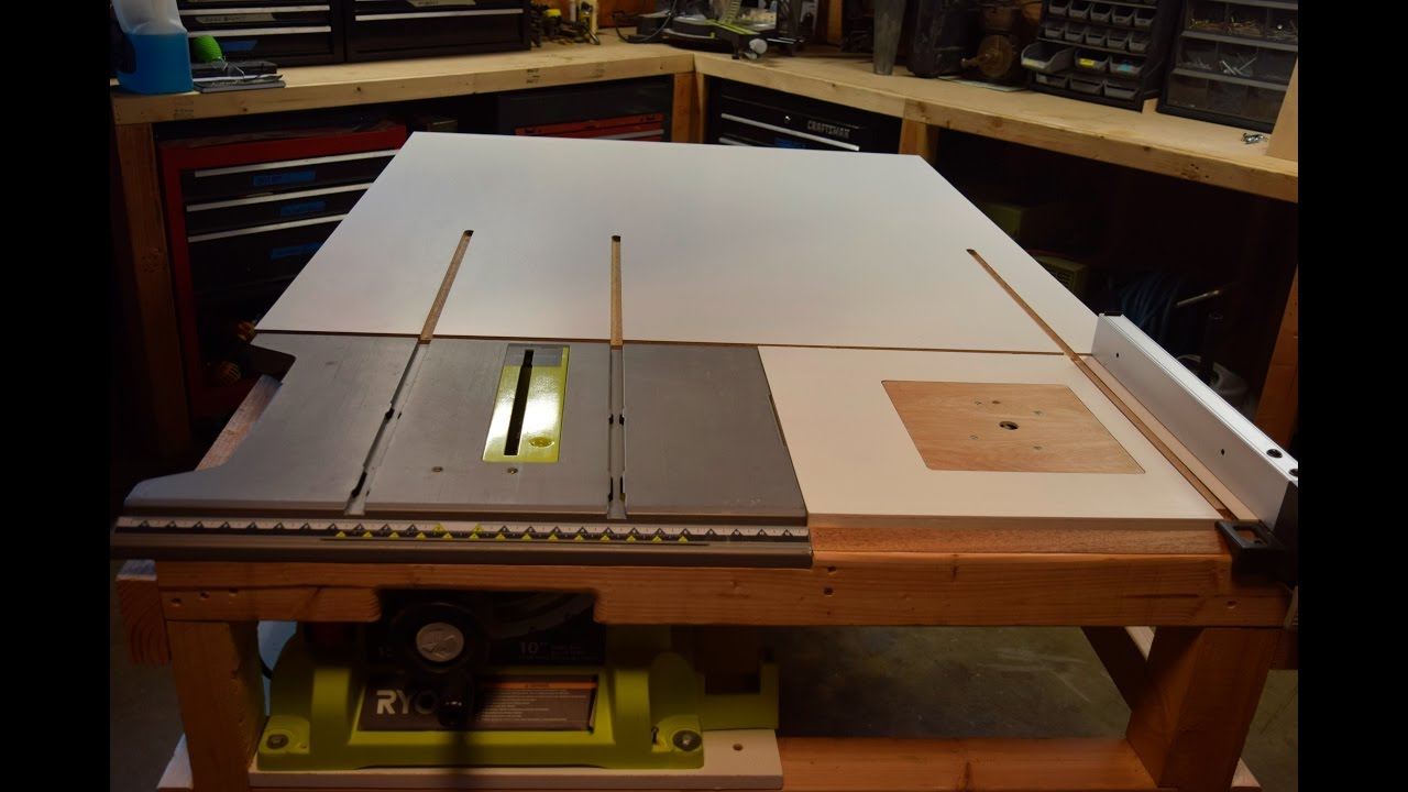 [PART 2] How to build a homemade table saw extension with 