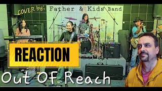 FRANZRhythm OUT OF REACH_(Gabrielle) COVER by; Father & Kids Band @FRANZRhythm REACTION