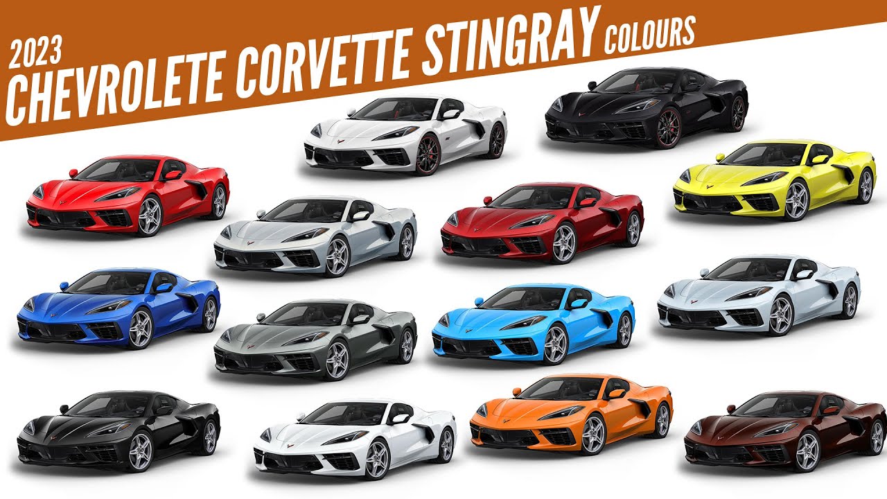 2023 Chevrolete Corvette Stingray All Color Options Images