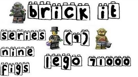 Brick It - Lego 71000 Minifigs Series 9 Alien Avenger, Cyclops, Mr. Good & Evil