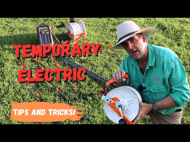 Portable Electric Fence Construction Tips - The Smart Electric