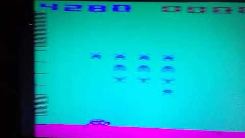 2600 Space Invaders games 4BB and 4AA on NTSC 7800 console