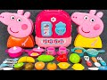 130 minutes satisfying with unboxing cute pink ice cream peppa pig kitchen toys asmr  review toys