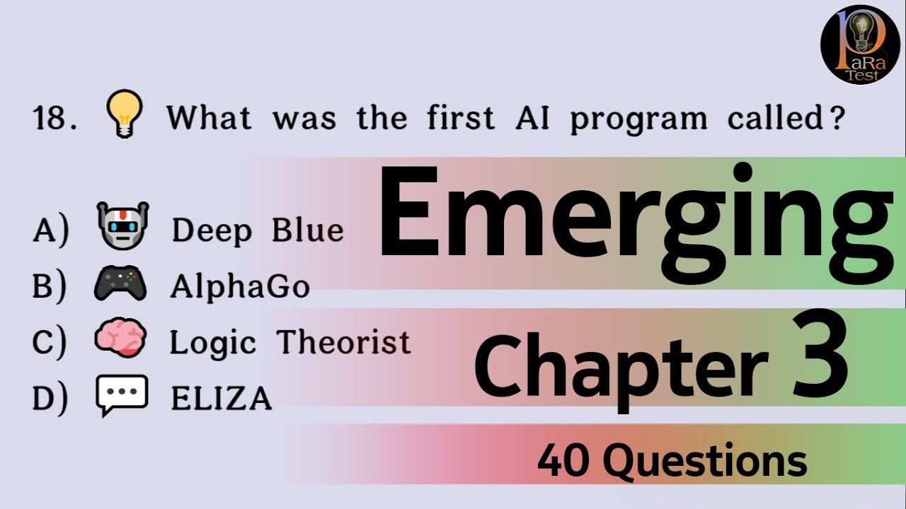 Emerging Chapter 3 Questions - YouTube