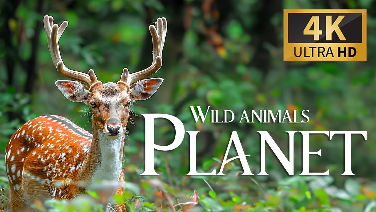 Wild Animals Planet 4K  Dcouverte Dtente Belle faune Musique de piano relaxante