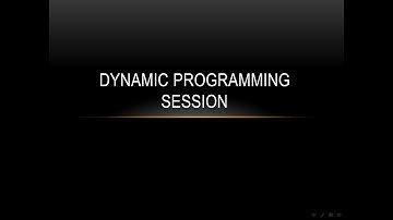 Dynamic Programming Session [Arabic]
