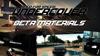 Need For Speed Undercover - Beta materials