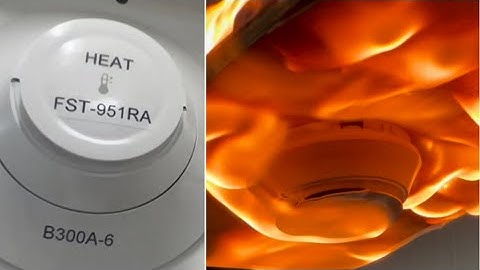 Setting Notifier addressable heat detector on fire🔥🔥🔥