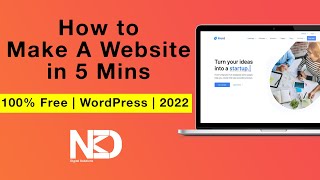 How to make A Website on WordPress in 5 Mins | 100% Free