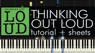 Ed Sheeran - Thinking Out Loud - Piano Tutorial - How to Play + Sheets screenshot 2