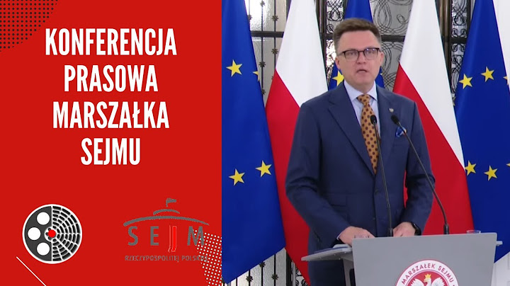 Konferencja prasowa marszałka Sejmu Szymona Hołowni