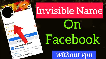 How to make invisible name on Facebook || blanks name on Facebook 2025
