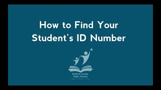 How to Find Your Student's ID Number