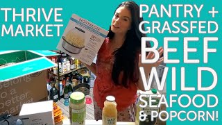 THRIVE MARKET Review, Unboxing & Haul  Organic Pantry, Grassfed Beef + Wild Caught Seafood (2021)