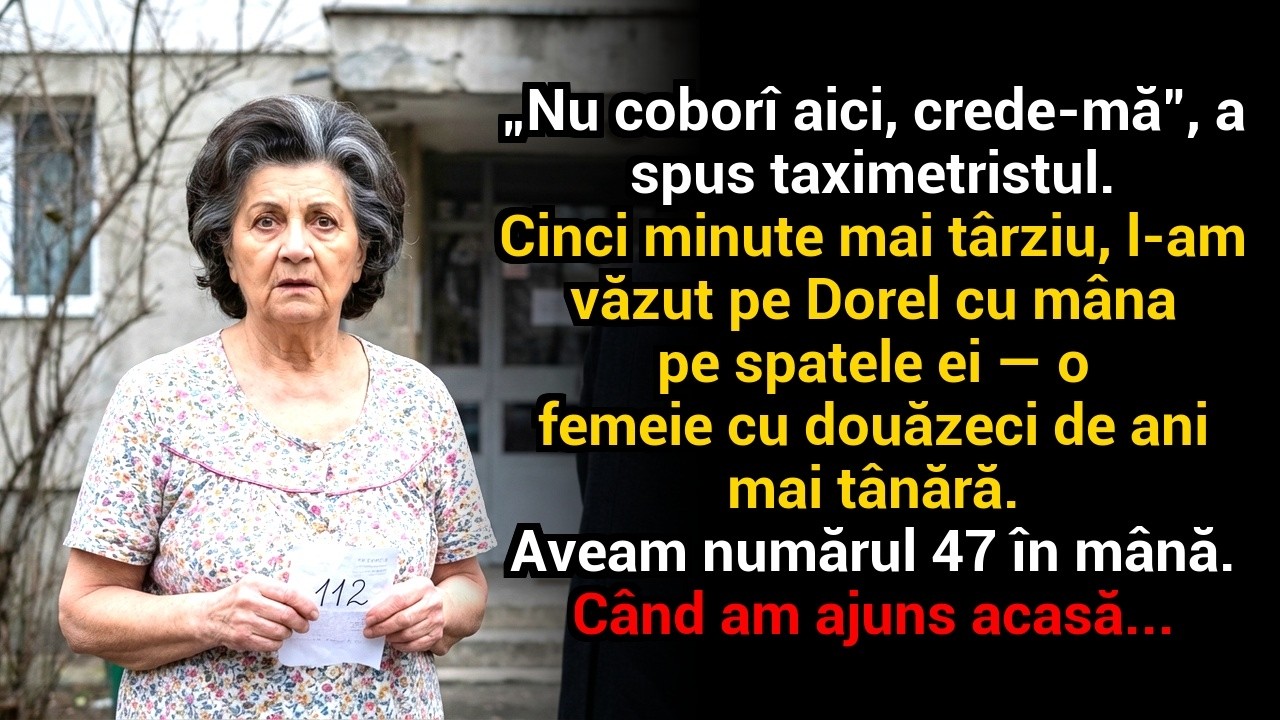 „Nu coborî aici, crede-mă”, a spus taximetristul — cinci minute mai târziu...