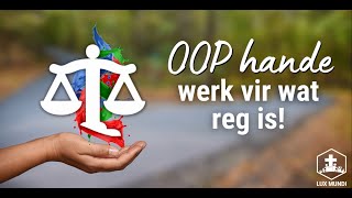 OOP HANDE...WERK VIR WAT REG IS