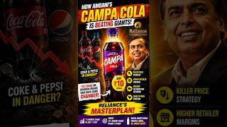 Ambani Ka ₹10 Attack 👿🤯Campa Cola Ne Coke-Pepsi Ko Hila Diya! 🇮🇳 #CampaCola #MukeshAmbani #Business