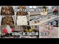Party catering service service de traiteur  preparation  decoration  food