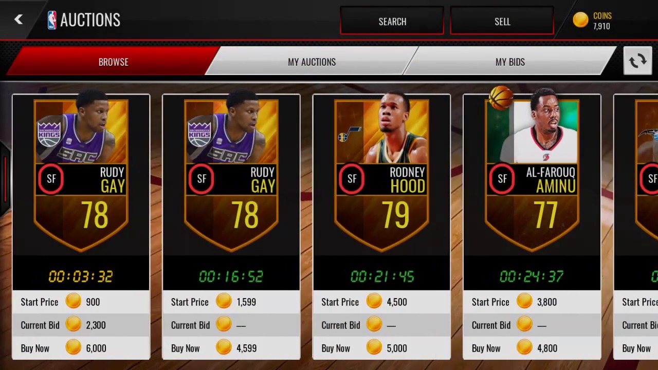 How I get such a good lineup in nba live mobile - YouTube