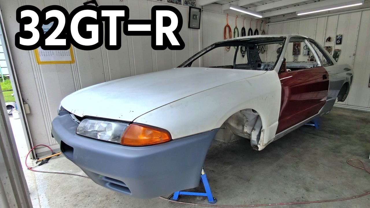 クリアランスチェック!外装パーツの仮組でフレームの状態を知る【#29 R32 GTR レストア】NISSAN BNR32 Restore