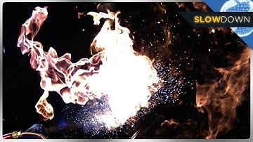 The Beauty of Sparks and Fire in SLOW MOTION