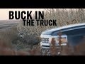 BUCK SHOT NEXT TO TRUCK | Nebraska Mule deer bowhunting