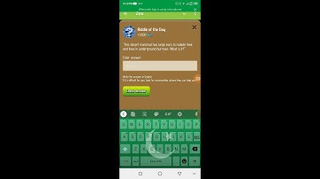 Zoo riddle of the day 25 january || Riddle  of the day code